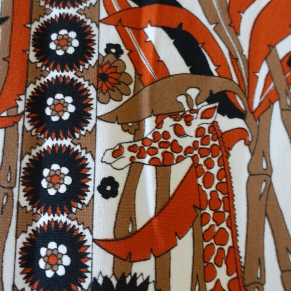 Hamilton Vintage giraffe Safari Animals 70s Shirt Disco Large L LG LRG MED M SM - Picture 13 of 16